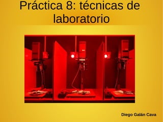 Práctica 8: técnicas de
laboratorio
Diego Galán Cava
 