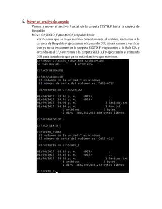 Práctica de comandos | PDF