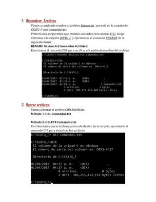 Práctica de comandos | PDF