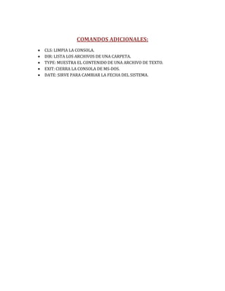 Práctica de comandos | PDF