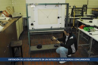 OBTENCIÓN DE LA EQUILABRANTE EN UN SISTEMA DE DOS FUERZAS CONCURRENTES

 