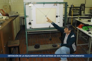 OBTENCIÓN DE LA EQUILABRANTE EN UN SISTEMA DE DOS FUERZAS CONCURRENTES

 