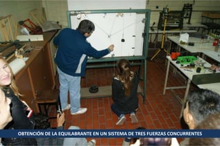 OBTENCIÓN DE LA EQUILABRANTE EN UN SISTEMA DE TRES FUERZAS CONCURRENTES

 