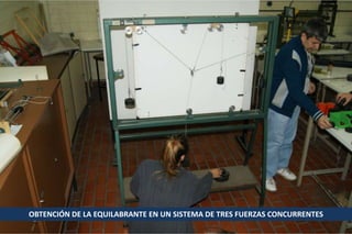 OBTENCIÓN DE LA EQUILABRANTE EN UN SISTEMA DE TRES FUERZAS CONCURRENTES

 