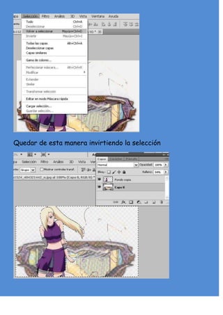 Quedar de esta manera invirtiendo la selección
 