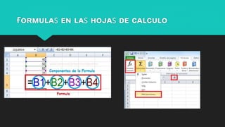 Ғᴏʀᴍᴜʟᴀs ᴇɴ ʟᴀs ʜᴏᴊᴀs ᴅᴇ ᴄᴀʟᴄᴜʟᴏ
 