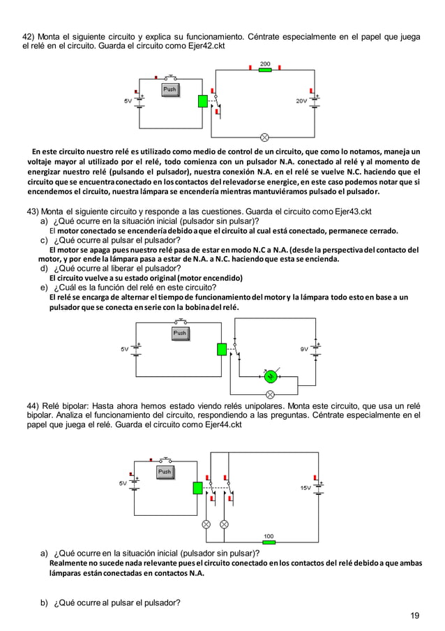 Prácticas con crocodile clips. resuelto