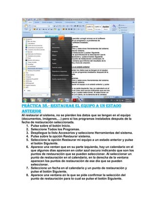 Prácticas  de  windows xp