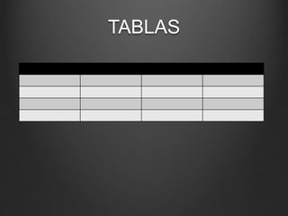 TABLAS
 