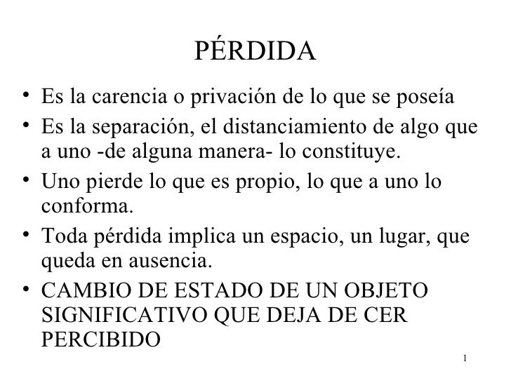 PéRdida Duelo PéRdida Duelo
