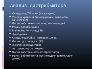 Дистрибуция. Организация Национальной Сети. | PPT