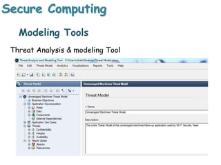 Secure Computing
Modeling Tools
Threat Analysis & modeling Tool
 
