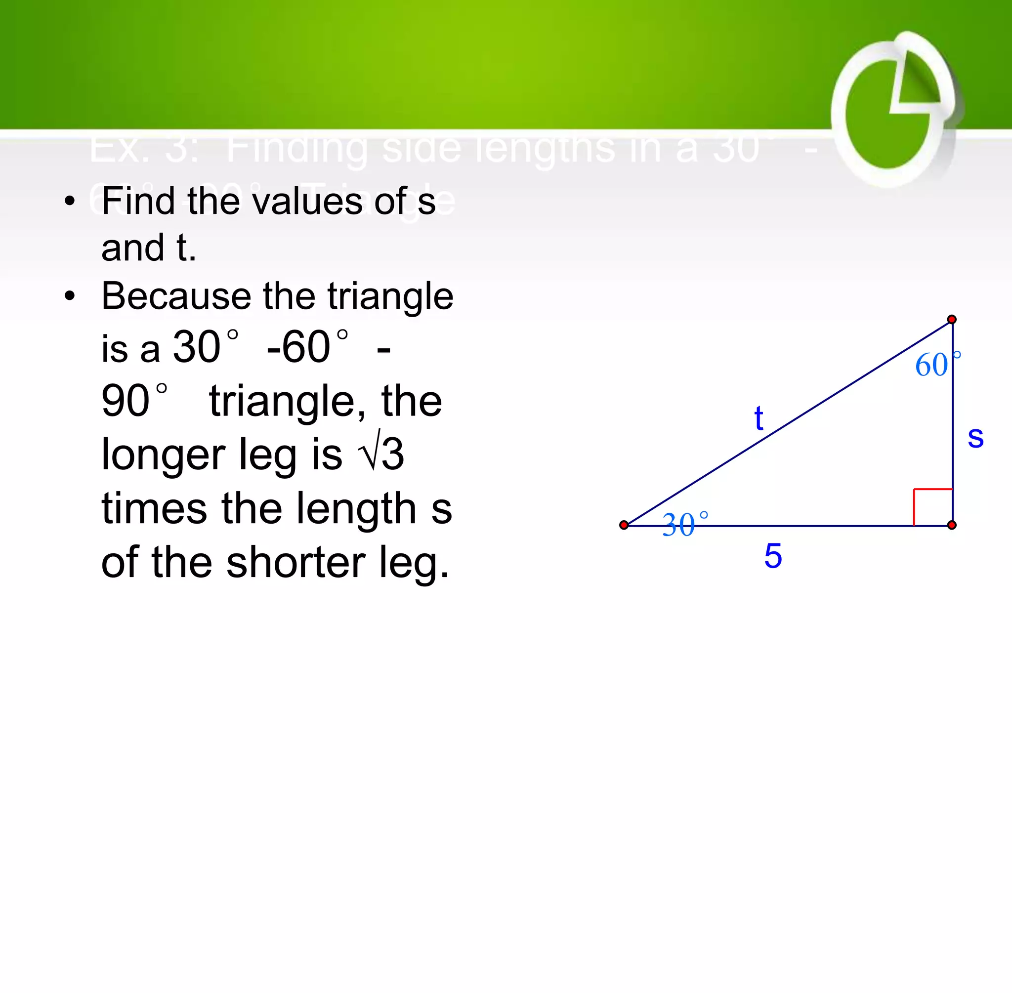Pre 5 1 Trigonometry Ratios In Right Triangle And Special Right Tri