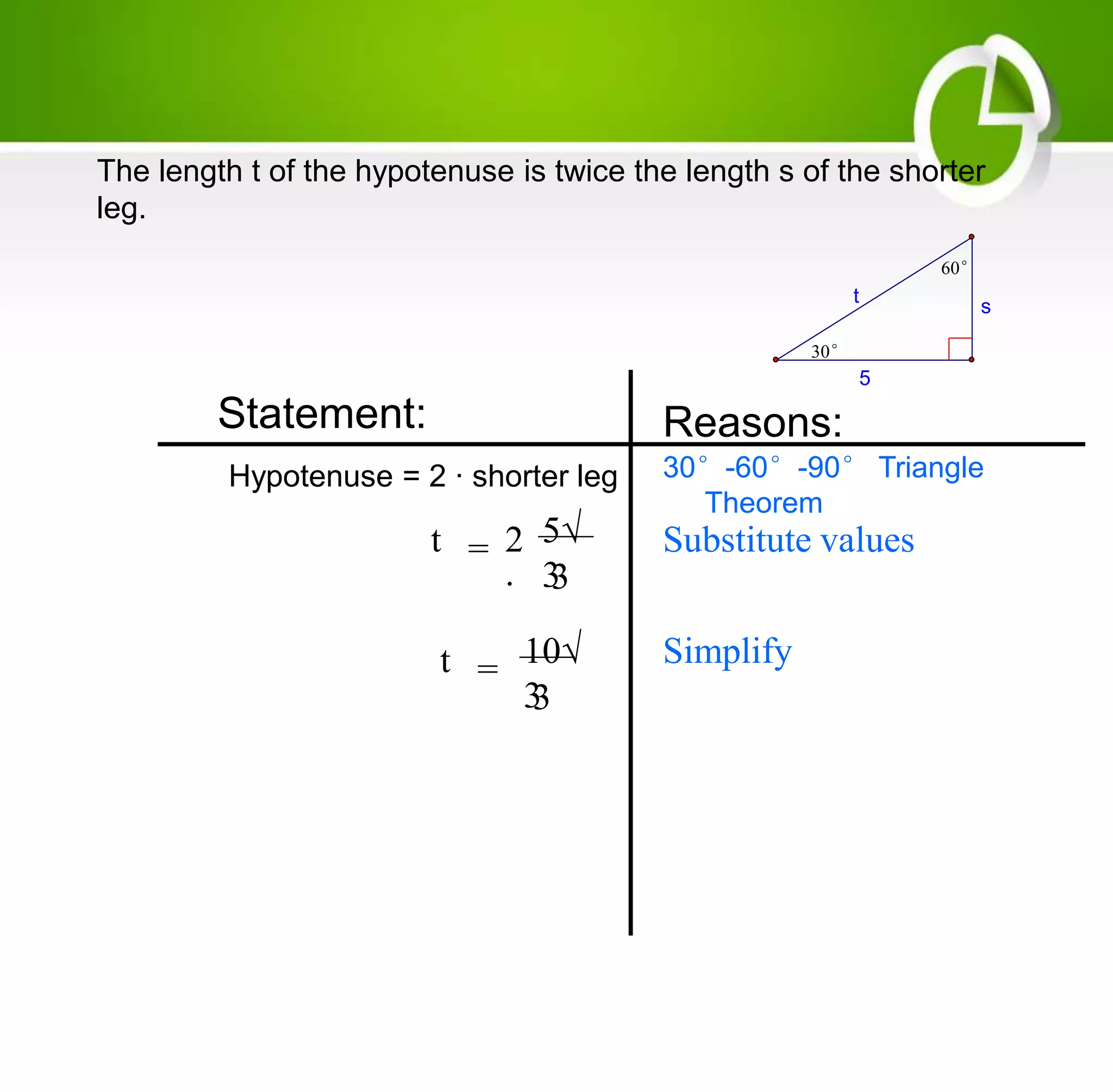 Pre 5 1 Trigonometry Ratios In Right Triangle And Special Right Tri