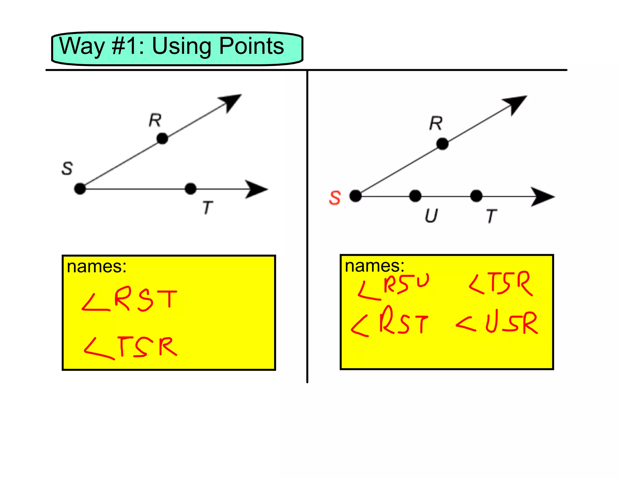 Way #1: Using Points

names:

names:

 