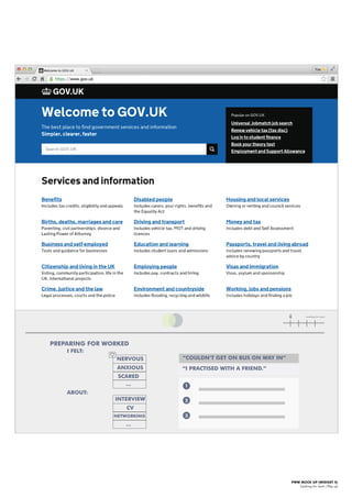 PWW MOCK UP [WIDGET 4]
Looking for work |Pop up
1
2
3
PREPARING FOR WORKED
I FELT:
ANXIOUS
“COULDN’T GET ON BUS ON WAY IN”
“I PRACTISED WITH A FRIEND.”
NERVOUS
SCARED
...
CV
INTERVIEW
NETWORKING
...
ABOUT:
Looking for work
 
