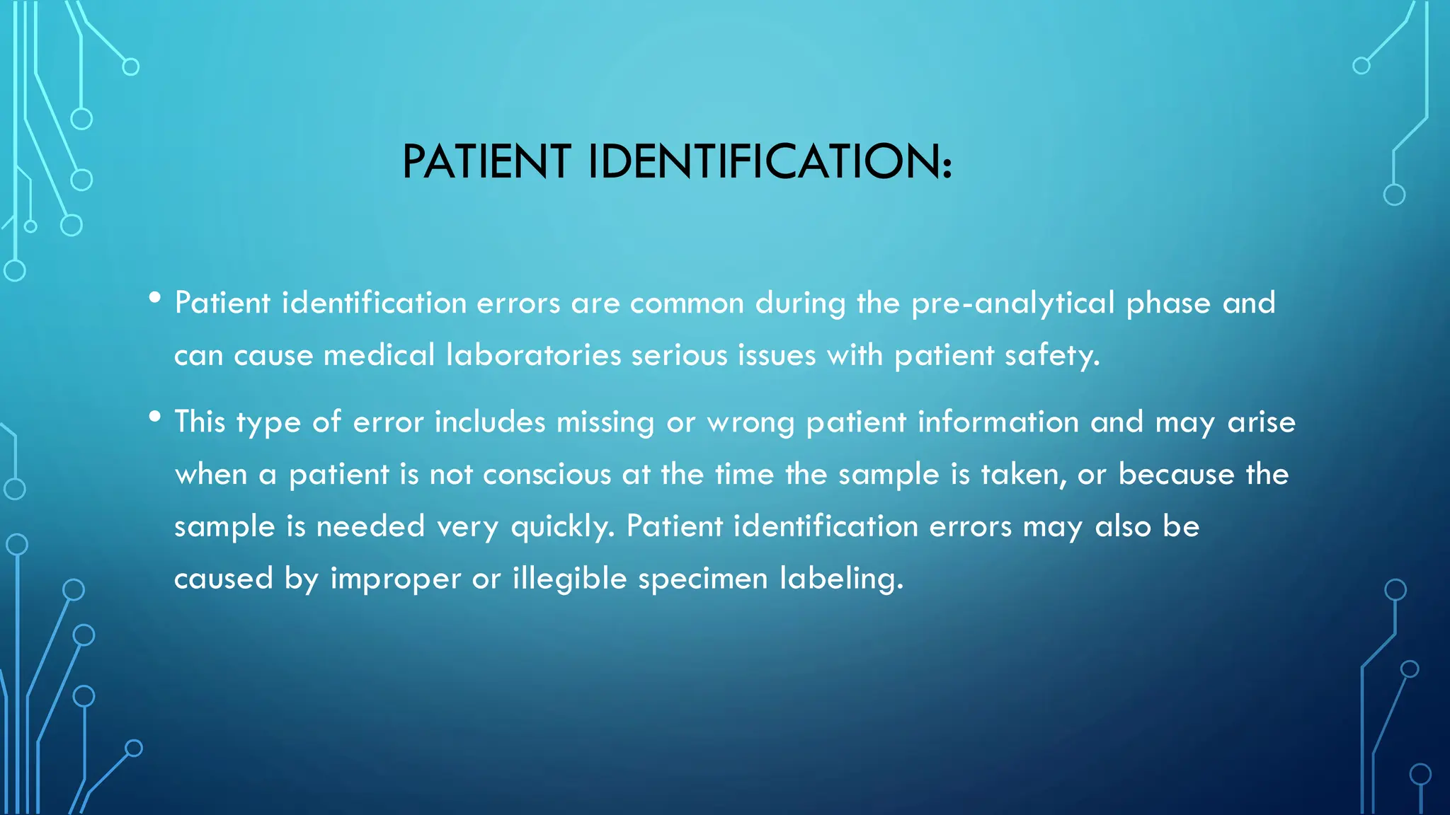 Pre-Analytical and Post analytical phase | PDF