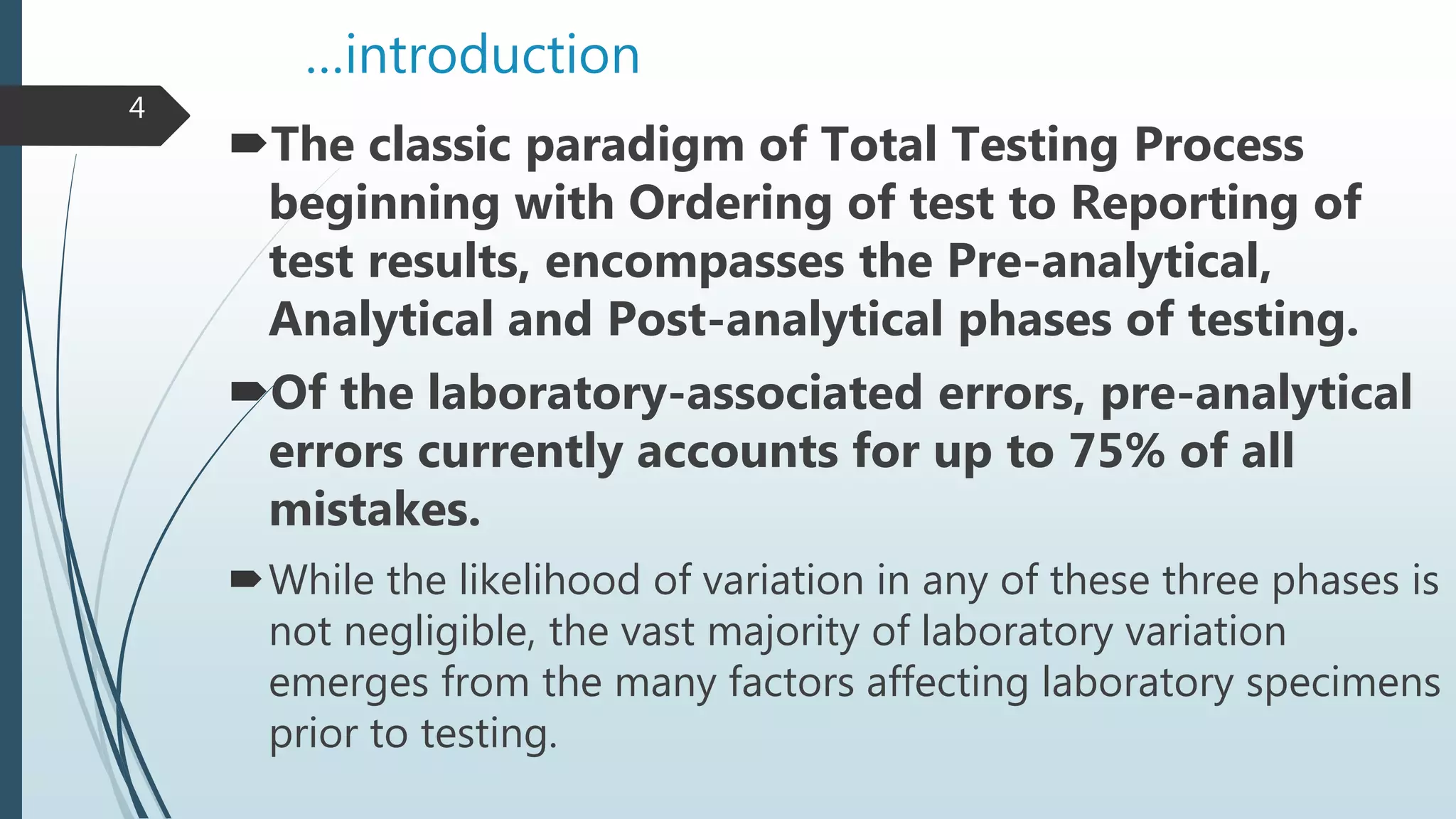 Pre Analytical Variables Affecting Laboratory Results Pptx Pre Analytical Variables Affecting Laboratory Results Pptx