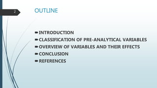 Pre Analytical Variables Affecting Laboratory Results Ppt Pre Analytical Variables Affecting Laboratory Results Ppt