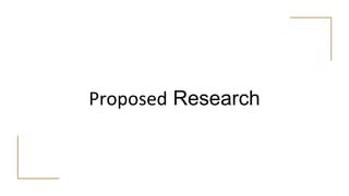 Proposed Research
 
