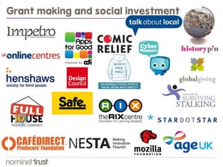 Grant making and social investment 
 