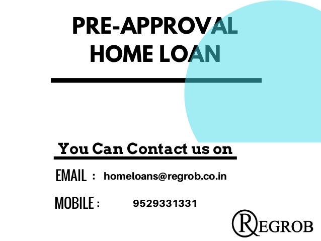 bank pre approval home loan