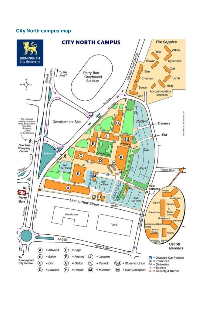 Birmingham City University Campus Map  Global Map
