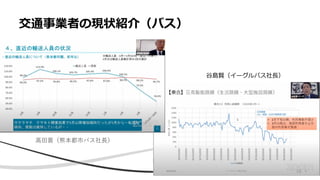 • x
交通事業者の現状紹介（バス）
谷島賢（イーグルバス社長）
高田晋（熊本都市バス社長）
18
 