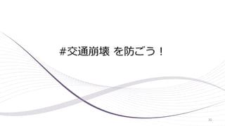 #交通崩壊 を防ごう！
30
 