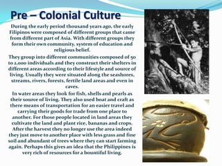 Pre colonial-period