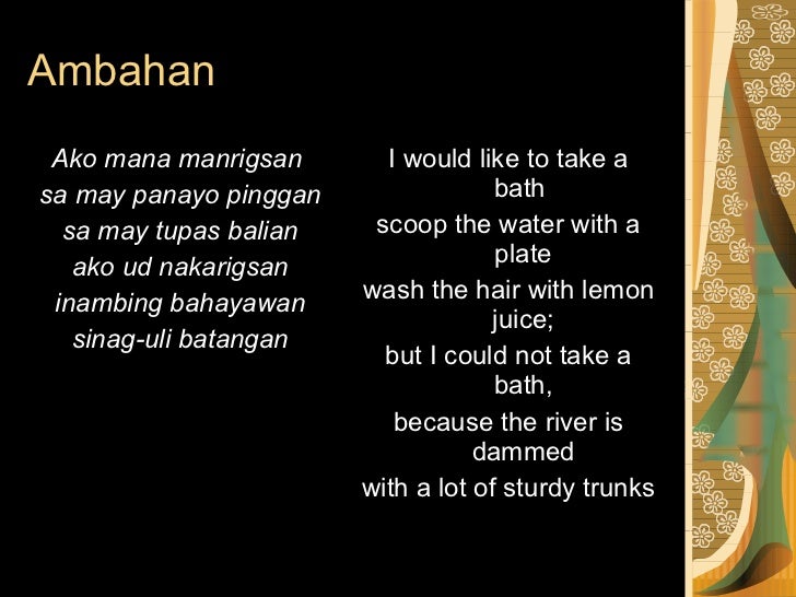 poem during pre spanish period American colonial period (1910 – 1945) period of apprenticeship (1910-1930) 1filipino writers imitated english and american models 2poems -- written were amateurish and mushy, which phrasing and diction is awkward and artificial. poem during pre spanish period American colonial period (1910 – 1945) period of apprenticeship (1910-1930) 1filipino writers imitated english and american models 2poems -- written were amateurish and mushy, which phrasing and diction is awkward and artificial.