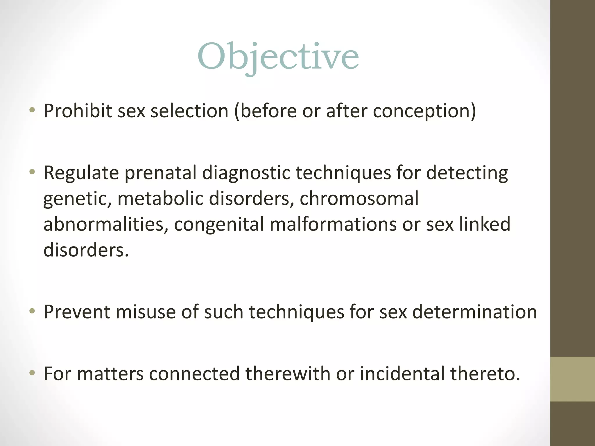 Pre conception and prenatal diagnostic techniques pptx