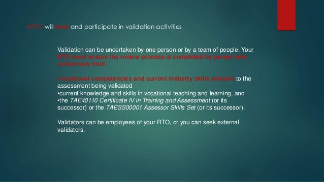 pre course assessment validation v2