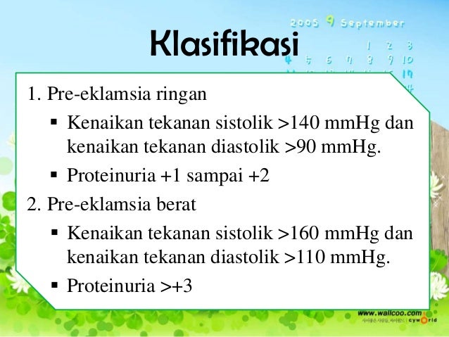Pre eklamsia/Eklamsia Pada Masa Nifas