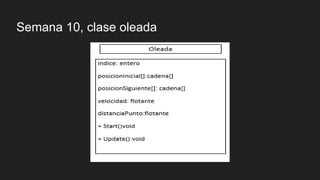 Semana 10, clase oleada
 