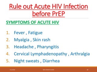 Pre exposure prophylaxis (PReP) | PPTX