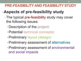 Pre feasibility ,feasibility study and civil engineering ethics | PPTX
