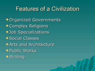 Pre-History To Rise Of Civilizations | PPT