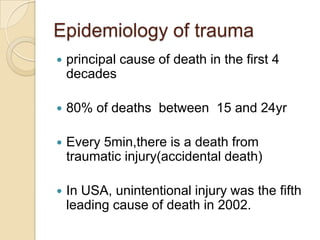 Pre hospital care of acutely injured patient by mohd taofiq et al. | PPTX