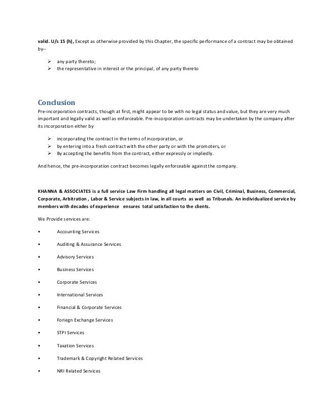 pre incorporation contract The companies act 71 of 2008, defines a pre-incorporation contract [. pre incorporation contract The companies act 71 of 2008, defines a pre-incorporation contract [.