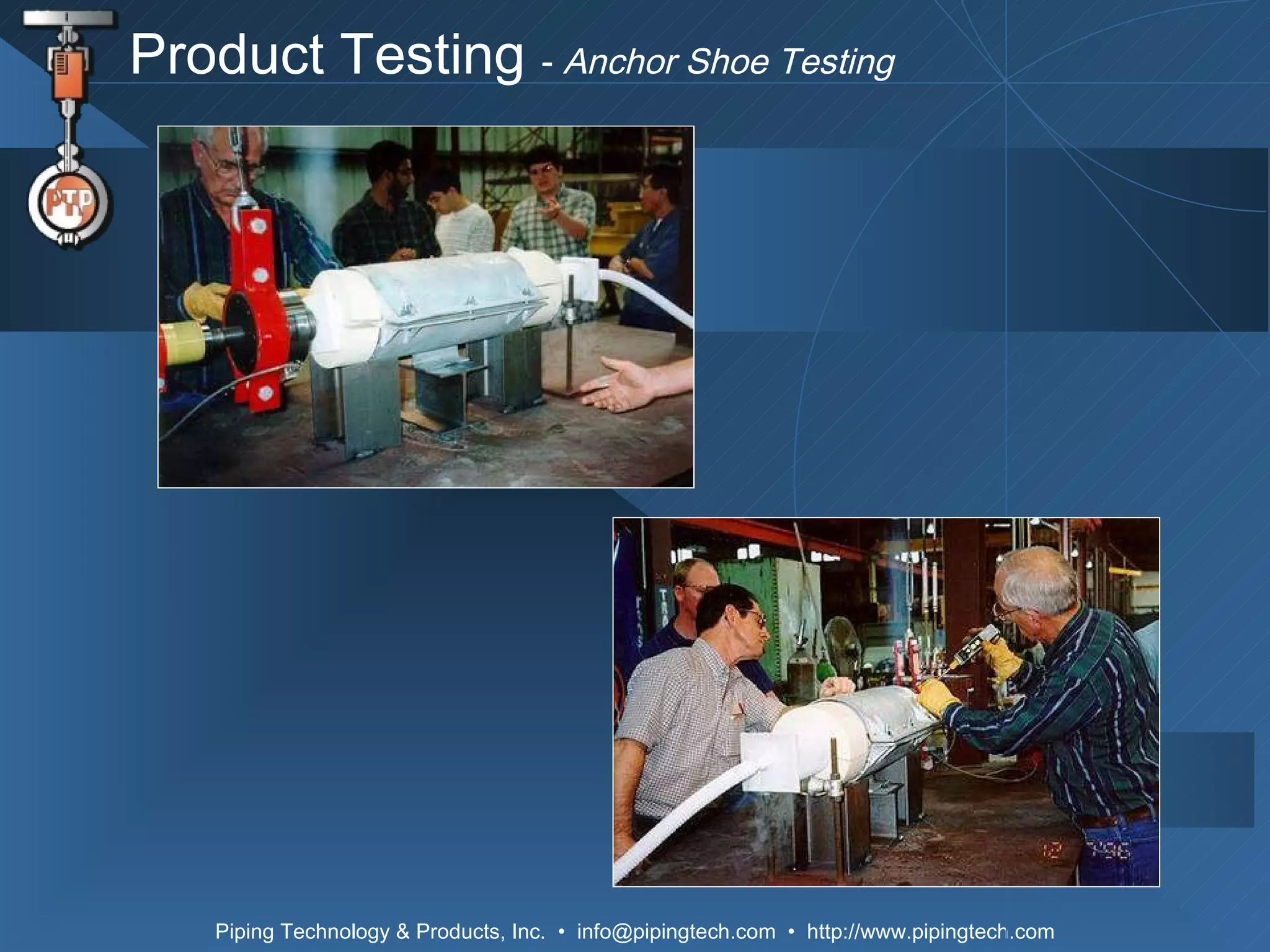 Product Testing  -  Anchor Shoe Testing   
