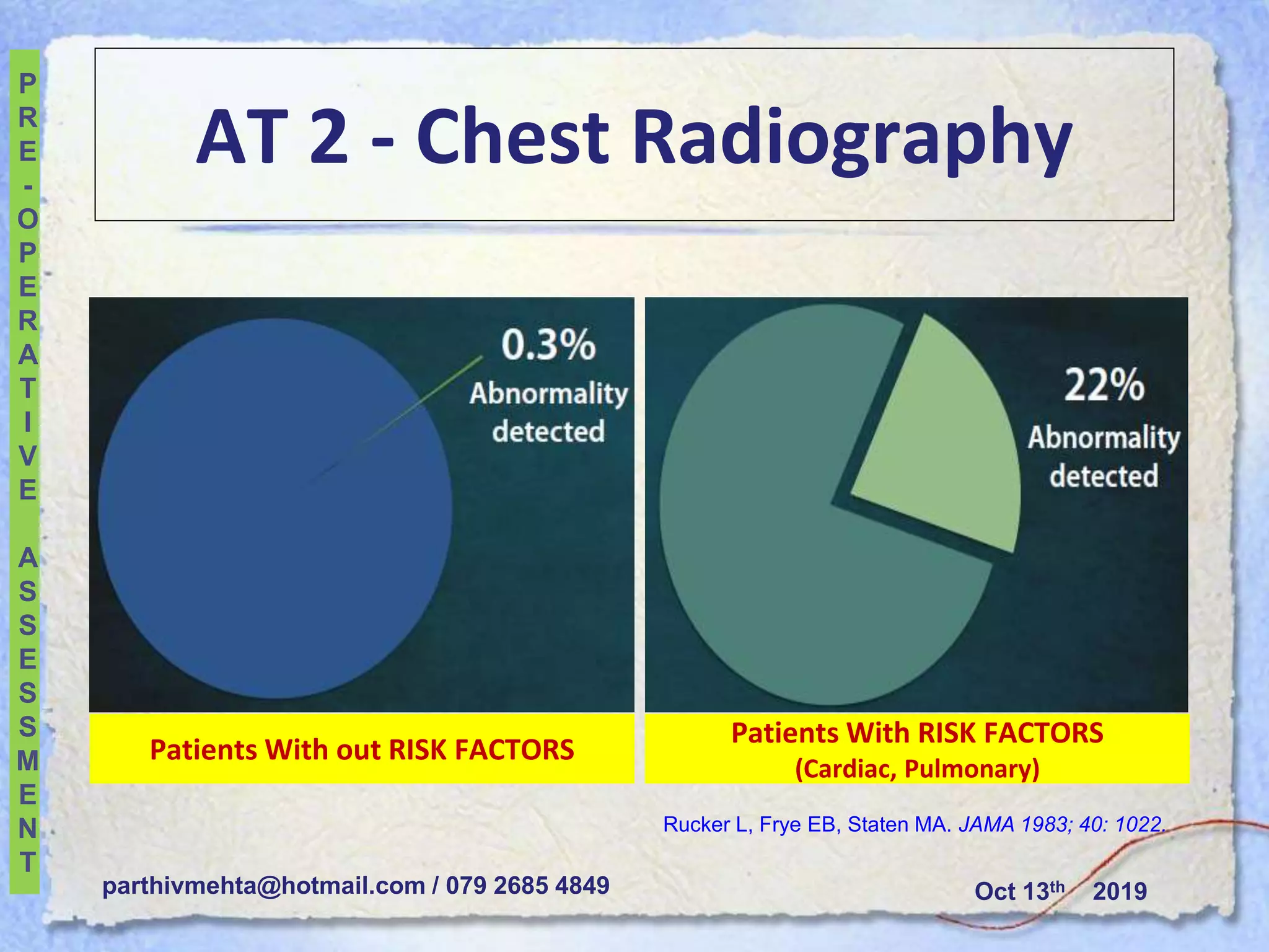Pre operative pulmonary evaluation 2019 | PPTX