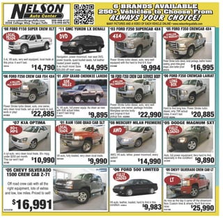 Pre-owned vehicles for sale at our Fargo car dealership | Nelson Auto Center