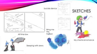 SKETCHES
All time low
Bring me
the
horizon
My chemical romance
Sleeping with sirens
Suicide silence
 