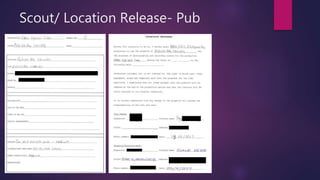 Scout/ Location Release- Pub
 