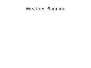 Weather Planning
 