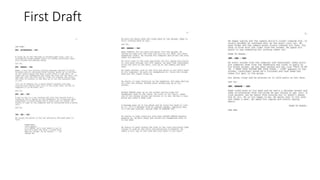 First Draft
 