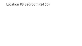 Location #3 Bedroom (S4 S6)
 