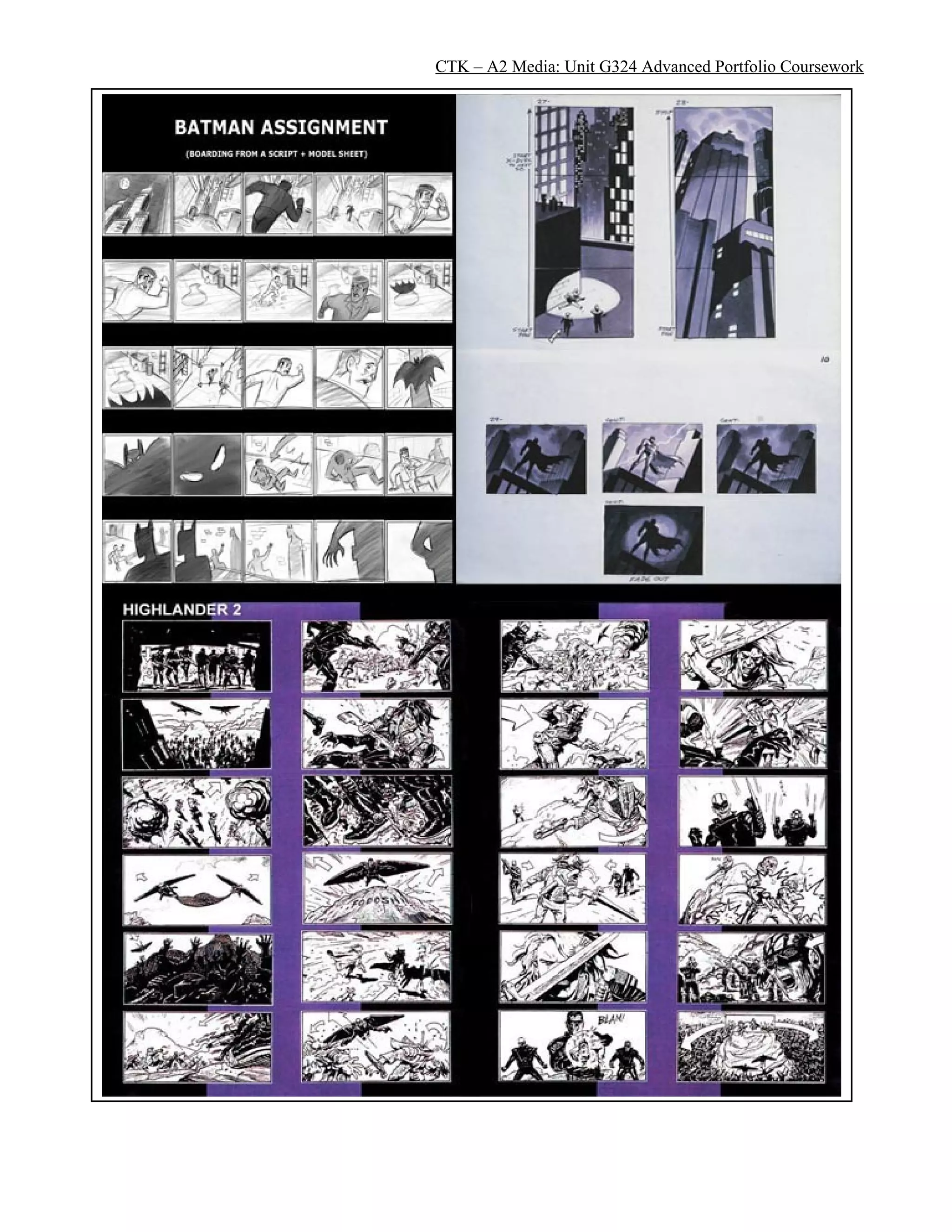 CTK – A2 Media: Unit G324 Advanced Portfolio Coursework
 