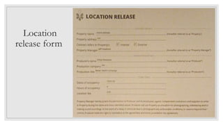 Location
release form
 